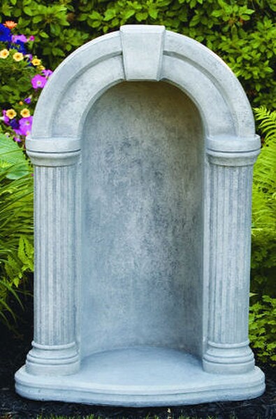 Grotto For 26 inch Statue Garden and other Statuary Cement Alcove